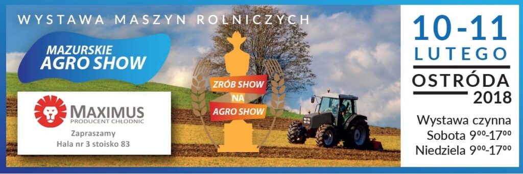 Zaproszenie na Mazurskie Agro Show Ostróda 2018